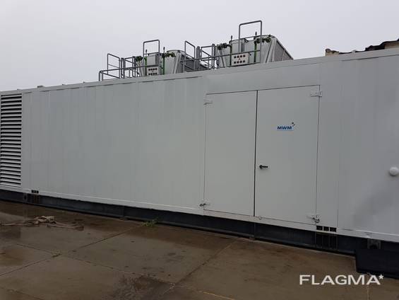 Used Caterpillar 3516 Gas Engine, 2004, 1,000 kW, Containerized