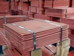 Copper cathodes Electrolytic class A (99.97% - 99.99%)