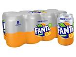 Fanta Soft Drinks - 24 X 330ml Carbonated Can Tinned Soda Orange Fruity Flavor - photo 1