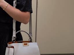 Fendi Peekaboo Handbag London natural leather