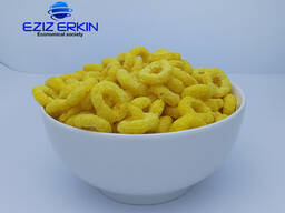 Кукурузные колечки со вкусом ванили Цена (FCA): 4,44$/1коробка - 2,5кг. Упаковка: кордон