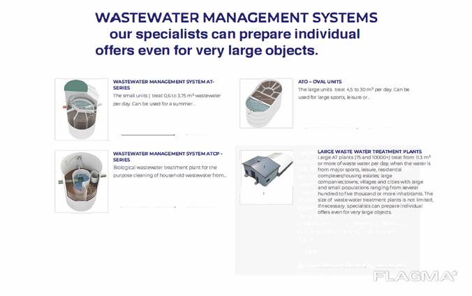 Patented wastewater treatment technology ( with certification from the european union). .