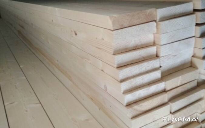 Пиломатериал обрезной хвойных пород S4S 45Х95/120/145/170/195х2400-6000