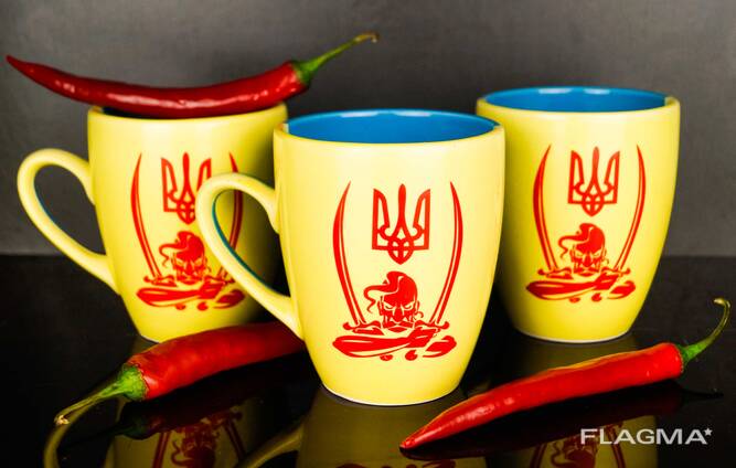 Production of Ukrainian-made ceramics, cups, plates.