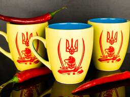Production of Ukrainian-made ceramics, cups, plates.