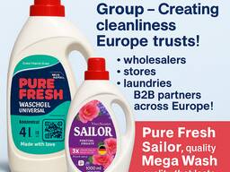 Pure Fresh – Laundry Gel 4L | 100 Washes | Manufacturer from Poland | Wholesale Export