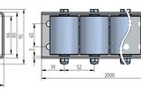 Roller rail track pallet roller gravity conveyor steel L=2000mm - photo 3