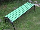 Скамейка «Эпик» пластиковая с металическим основанием - фото 1