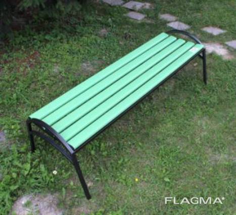 Скамейка «Эпик» пластиковая с металическим основанием