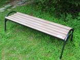 Скамейка «Эпик» пластиковая с металическим основанием - фото 2